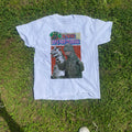 70S Graphic 'Godzilla Vs Mechagodzilla' Vintage Washed White Tee