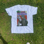 70S Graphic 'Godzilla Vs Mechagodzilla' Vintage Washed White Tee