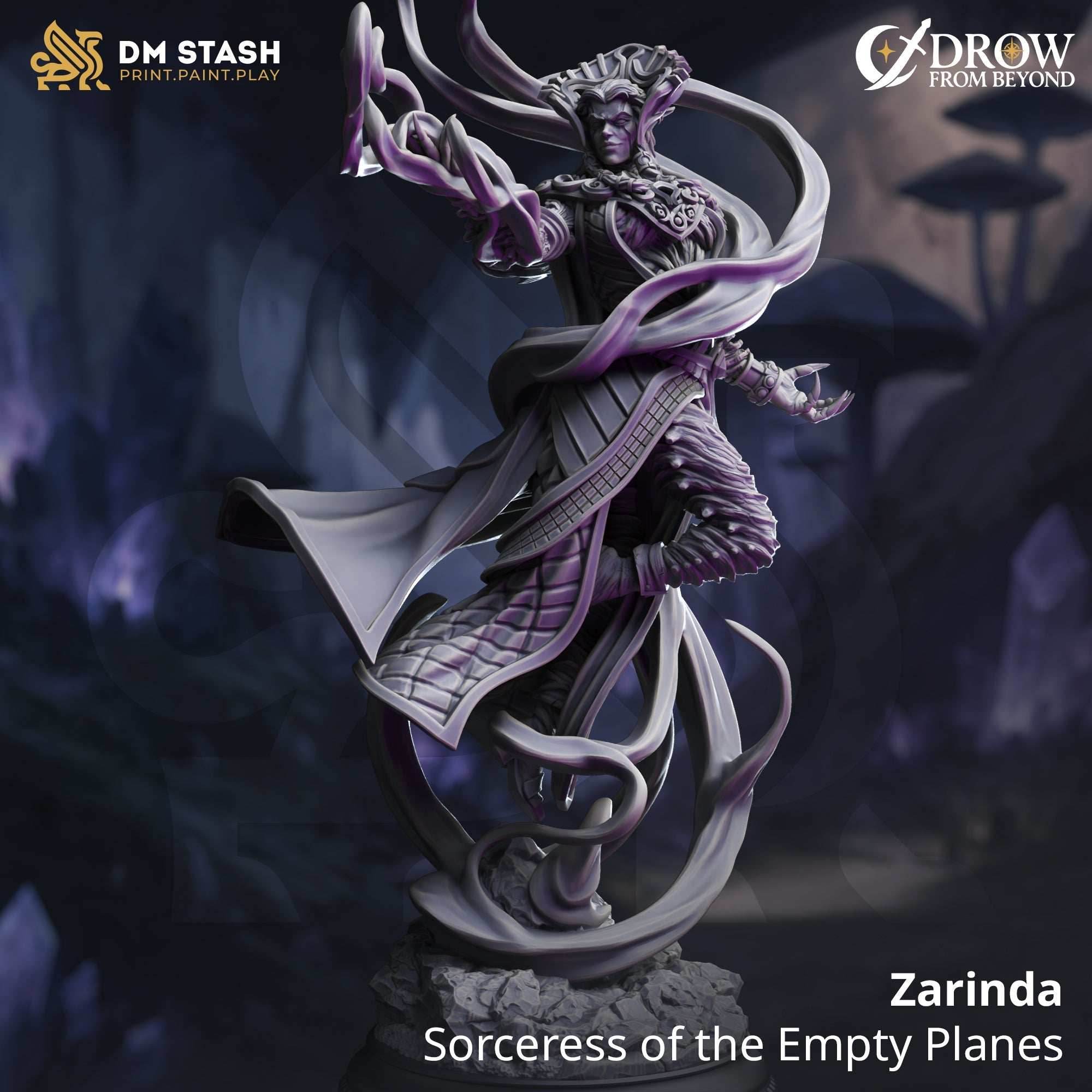 Zarinda, Sorceress of the Empty Planes (Female Immortal Sorceress) - 32mm Scale