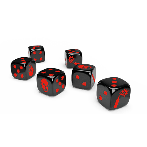 Zombicide: 2nd Edition - Special Black and White Dice - 