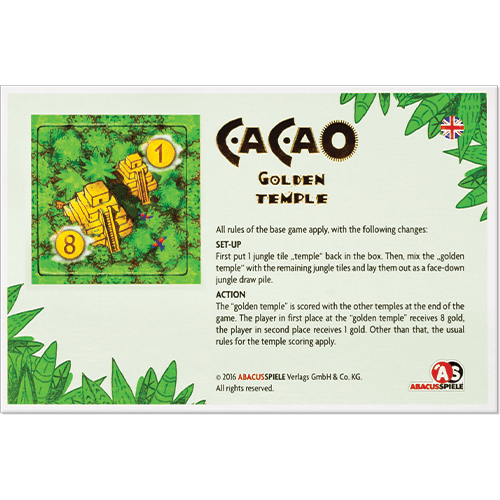 Cacao: Golden Temple Mini Expansion - 