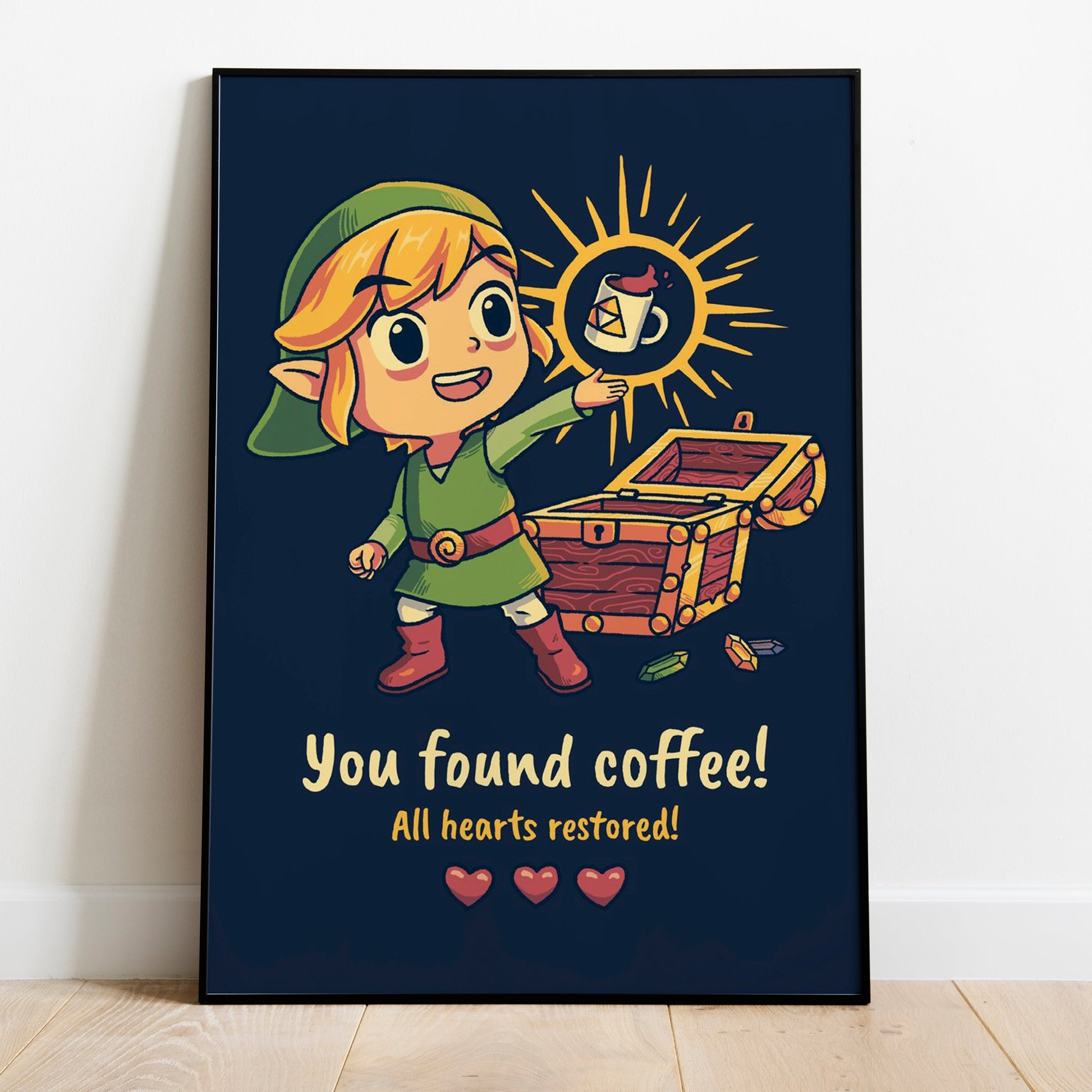 Zelda You found coffee poster