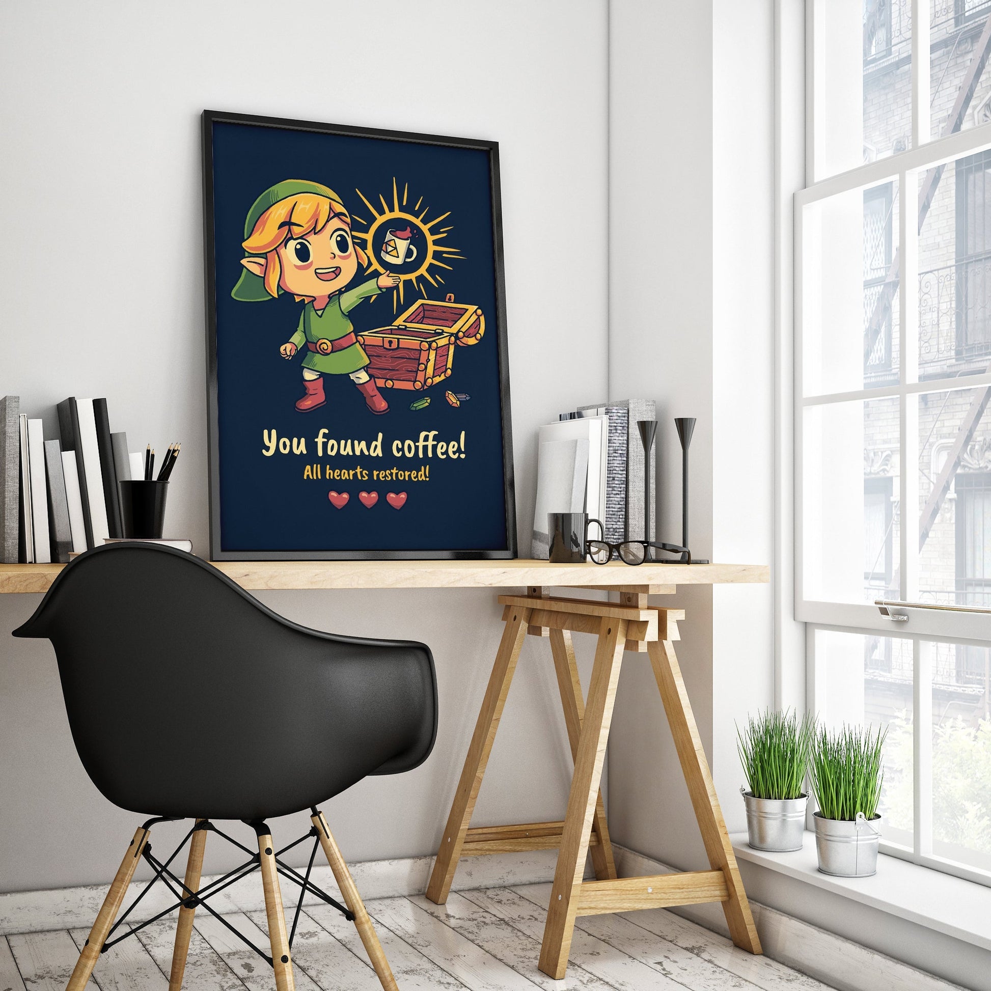 Zelda You found coffee poster