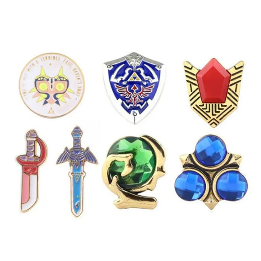 Zeldas Hylian Shield Brooch Pins Majora's Mask