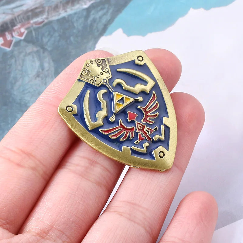 Zeldas Hylian Shield Brooch Pins Majora's Mask