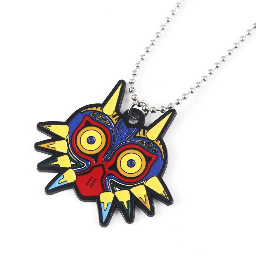 Zeldas Hylian Shield Keychain Breath of The Wild Sheikah Eye Majora's Mask Sword Triforce Symbol Pendant Key Chain Men Jewelry