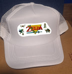 Adjustable Trucker Baseball Cap Featuring The Legend of Zelda Artwork from the Video Game Series, One Size Fits Most