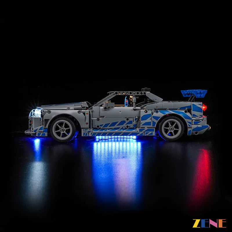 Light Kit for LEGO Furious Nissan Skyline GT-R (R34) Car #42210