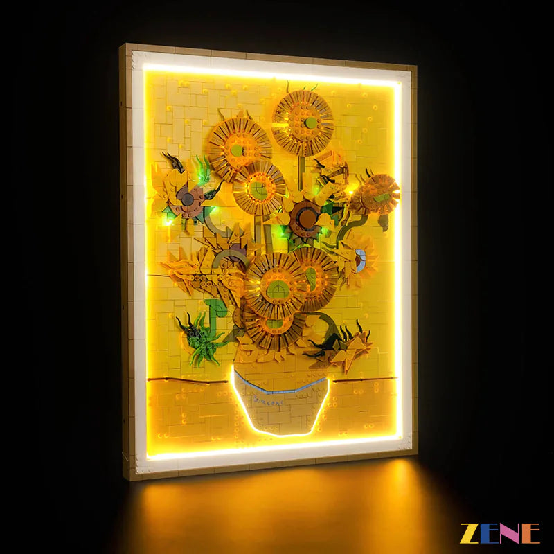 Light Kit for LEGO Vincent van Gogh Sunflowers Art  #31215