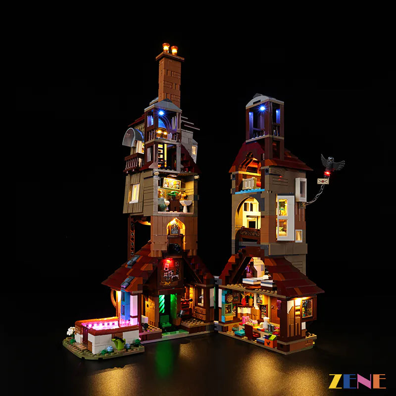 Light Kit for LEGO The Burrow Harry Potter #76437 (Ver2)