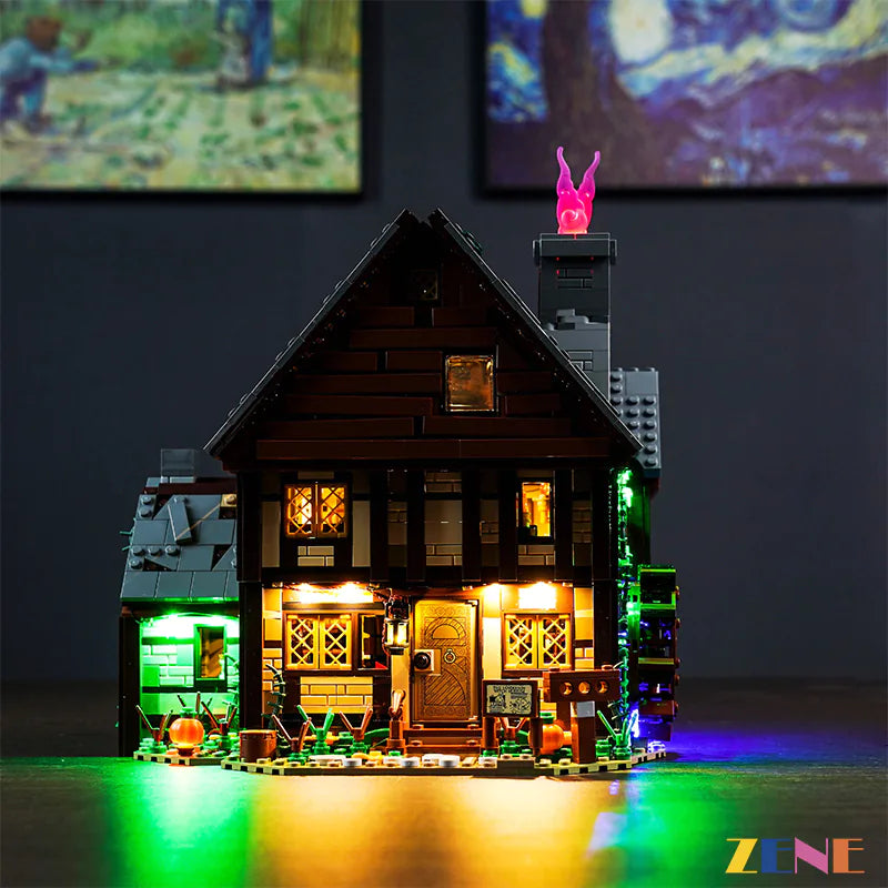 Light Kit for LEGO Disney Hocus Pocus Sanderson Sisters' Cottage #21341 Halloween