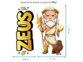 Zeus Keraunos Mythkins™ Vinyl Sticker – King of the Gods and Thunder | Waterproof & UV-Proof - Sticker / Mini
