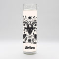 Zodiac Aries Candle - White