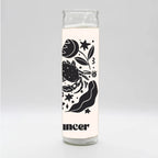 Zodiac Cancer Candle - White