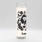 Zodiac Leo Candle - White