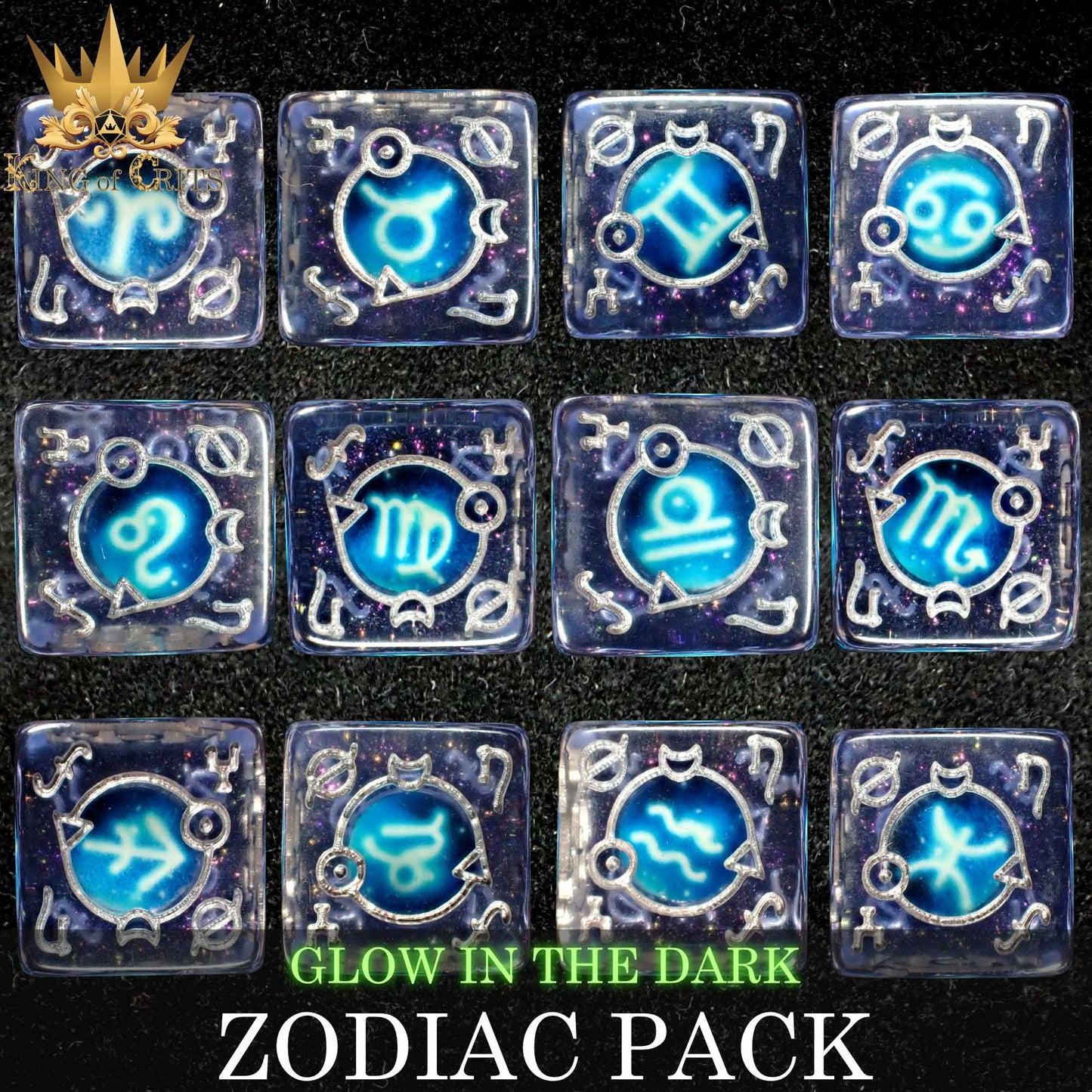 Zodiac Pack 12D6 Dice Set (Gift Box)