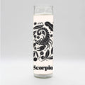Zodiac Scorpio Candle - White