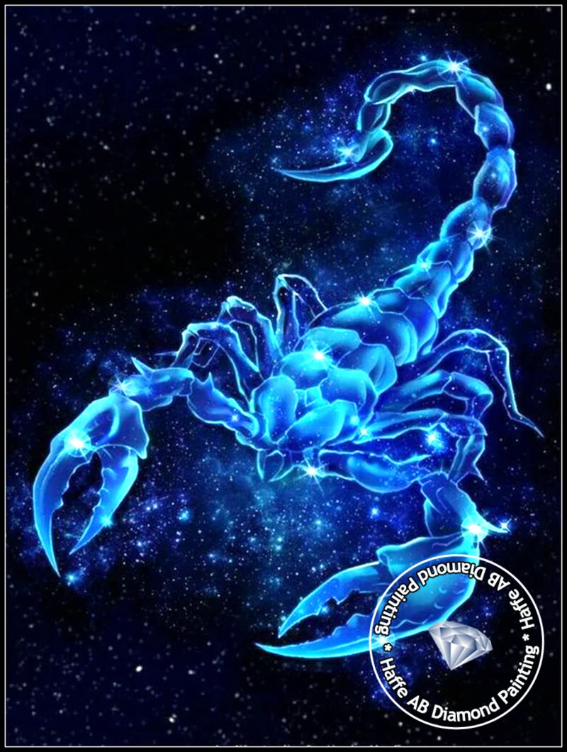 Zodiac Sign AB Diamond Art Painting Fantasy Blue Astrology Twelve Constellation Full Drills Mosaic Cross Stitch Home Decor