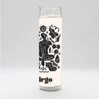 Zodiac Virgo Candle - White
