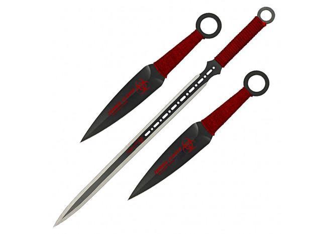 Zombie Slayer Recovery Crew Ninja Sword Throwing Knife Set